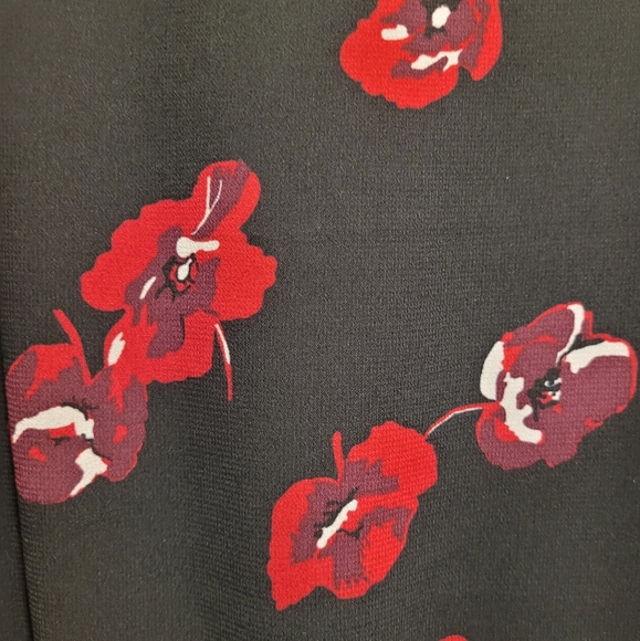 Black with floral print summer dress from Reitmans. US M - Picture 4 of 7